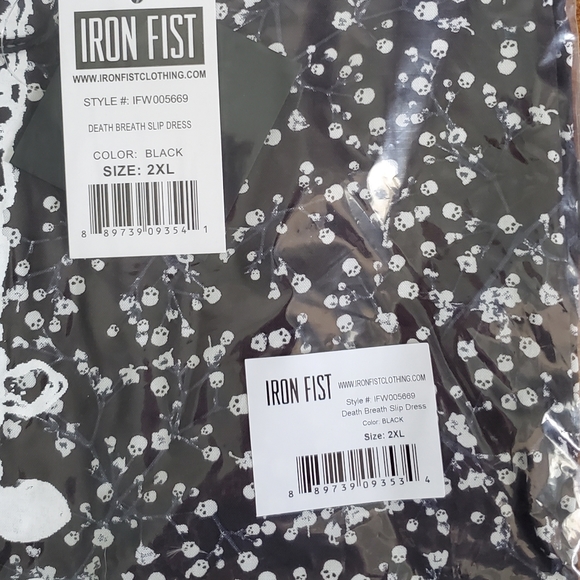 ☠ Iron Fist Death Breath Slip Dress ☠ - Picture 13 of 16